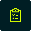 align clipboard checklist icon