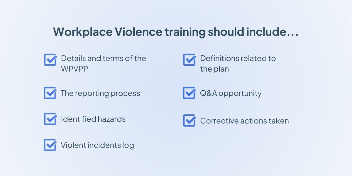 what your workplace violence training must cover